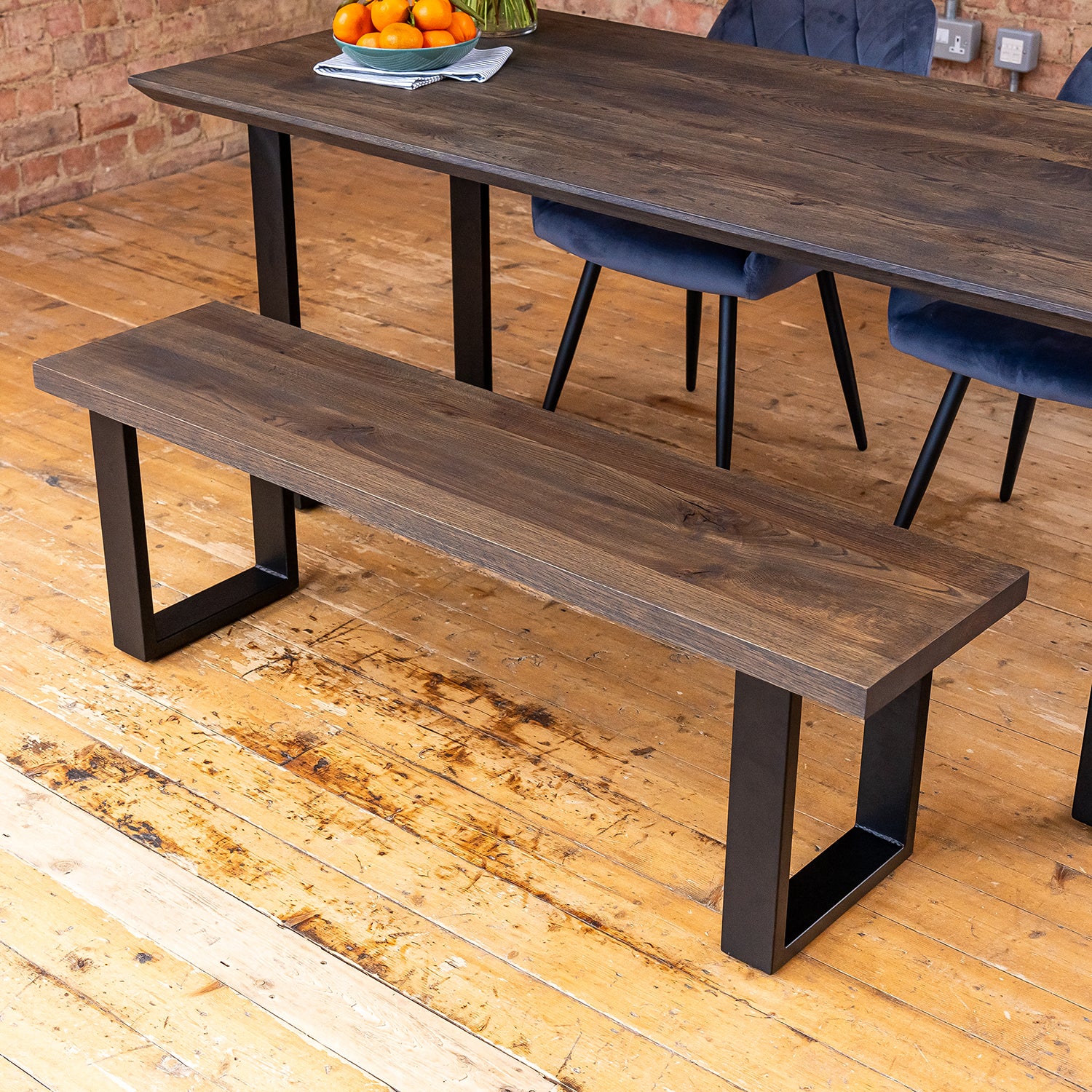 Black Dining Bench